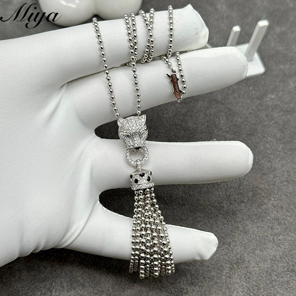 Cartier 18K Gold Feline Head Tassel Pendant - Abstract Luxury Jewelry Factory Wholesale