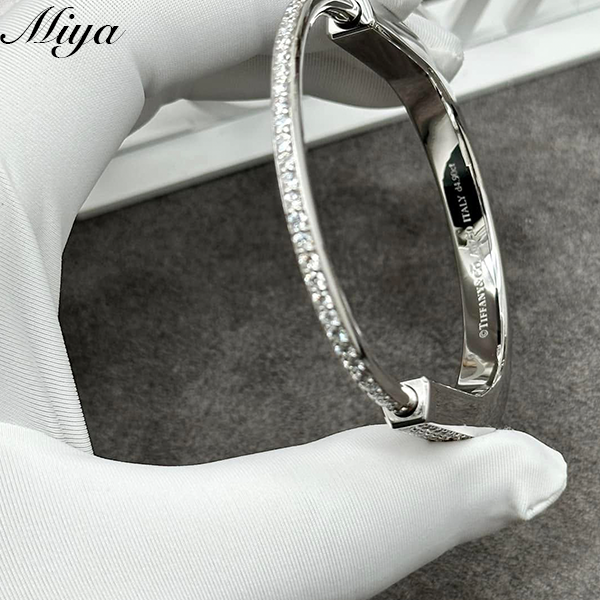 Two-Tone 18K Gold Tiffany Twist Lock Bangle Wholesale for Women