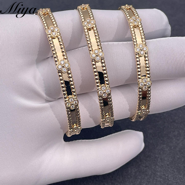 18K VanCleef Plum Blossom Bangle Wholesale Factory Direct Luxury Bracelet for Women