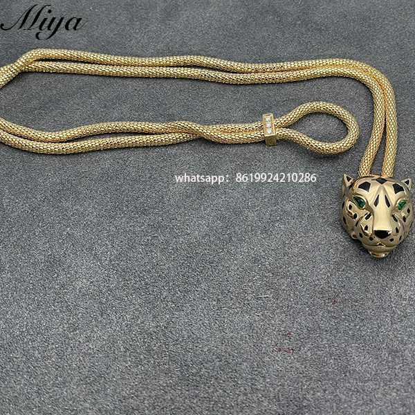 Cartier Panther Necklace 18K Gold Factory Wholesale Luxury Jewelry for Women